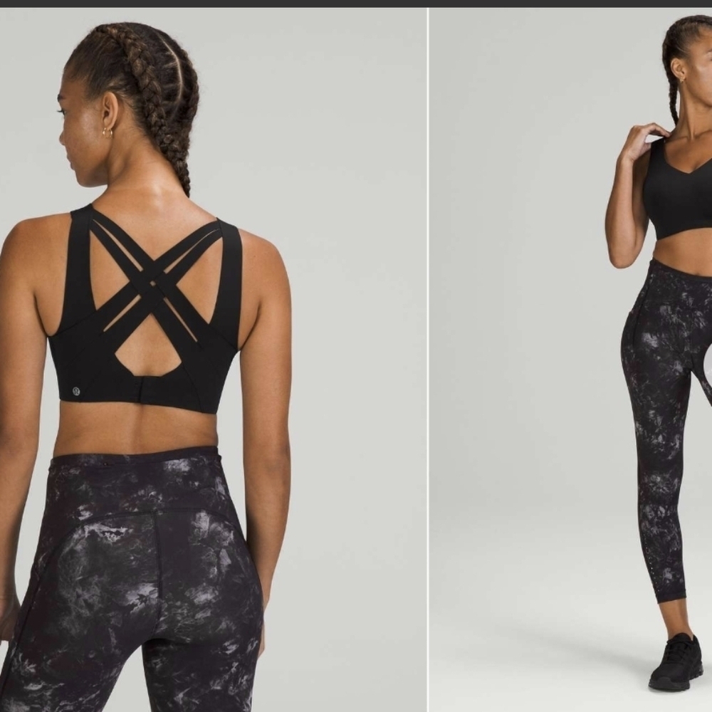 Lululemon Enlite Weave Back Black Bra